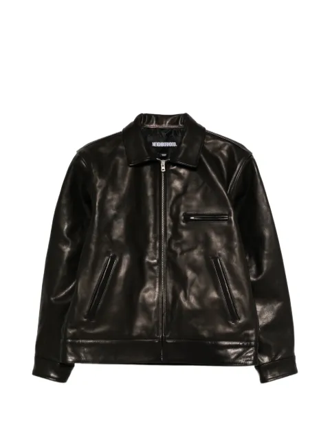 Neighborhood leather sports jacket Black 261SZNHJKM01