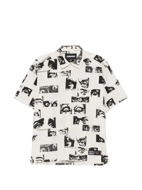 Neighborhood eye-print short-sleeve shirt Neutrals 261TSNHSHM15