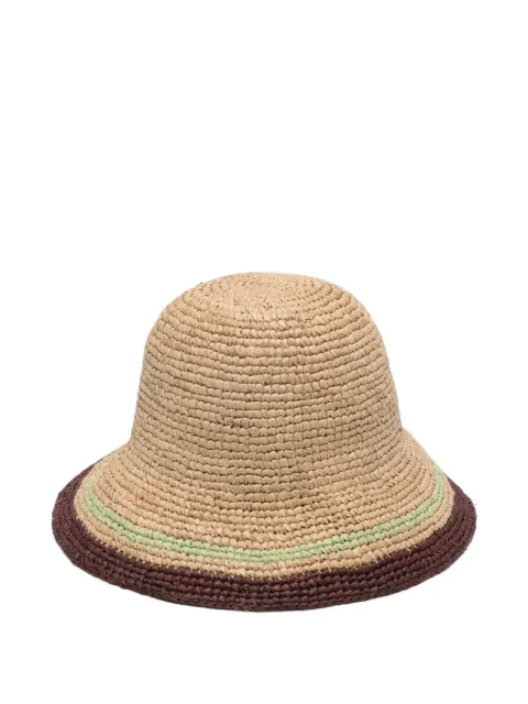 ZIMMERMANN stripe-detail bucket hat Neutrals 6748XC26A2
