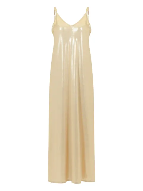 SANA OSMANI illo slip midi dress White ILLOLONGGOLD