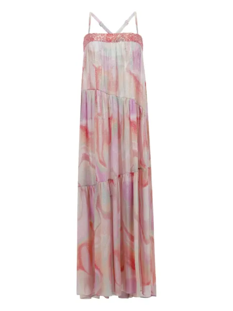 SANA OSMANI Tobago sequin midi dress Pink TOBAGOGELATO