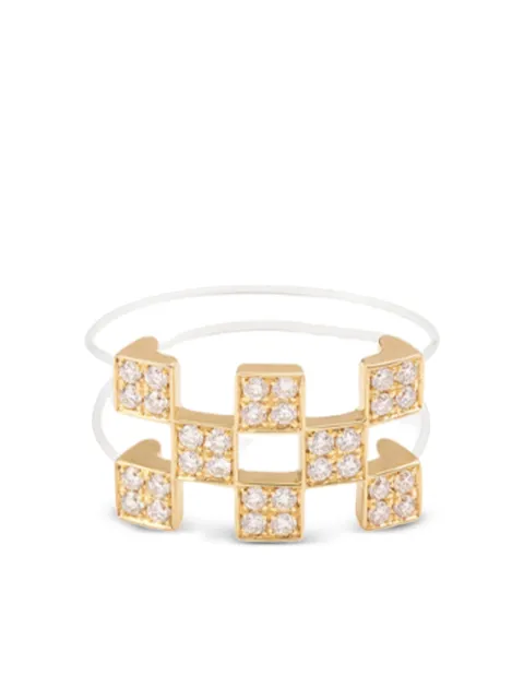 Mysteryjoy 18K yellow gold Illusion diamond ring Gold 100910046