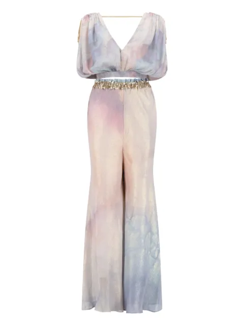 SANA OSMANI Sia tie-detail set Neutrals SIAMOTHERPEARL