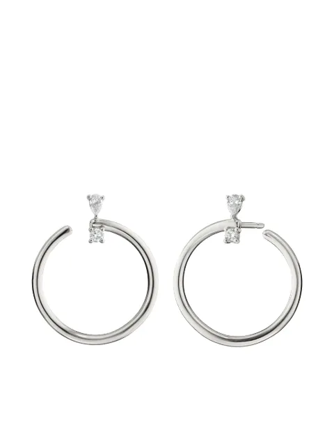 MONICA RICH KOSANN crystal-embellished earrings Silver 45061