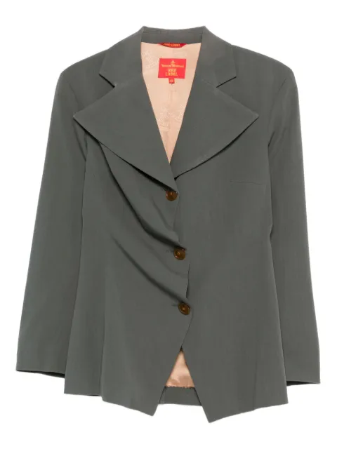Vivienne Westwood Pre-Owned 1990s button-fastening blazer Grey HOLAVW119