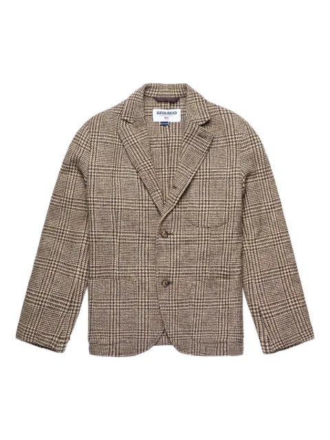 Sebago Neddick prince-of-wales check blazer Brown 73127NW