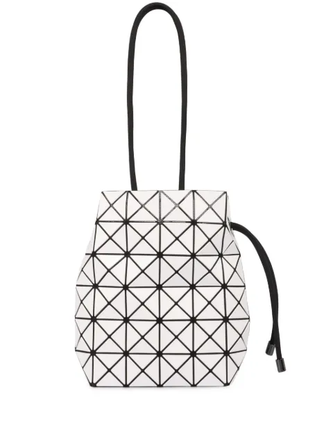 Bao Bao Issey Miyake geometric drawstring bucket bag White BB58AG531