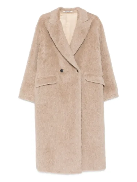 Tagliatore Linden double-breasted pocket long coat Neutrals LINDEND70017