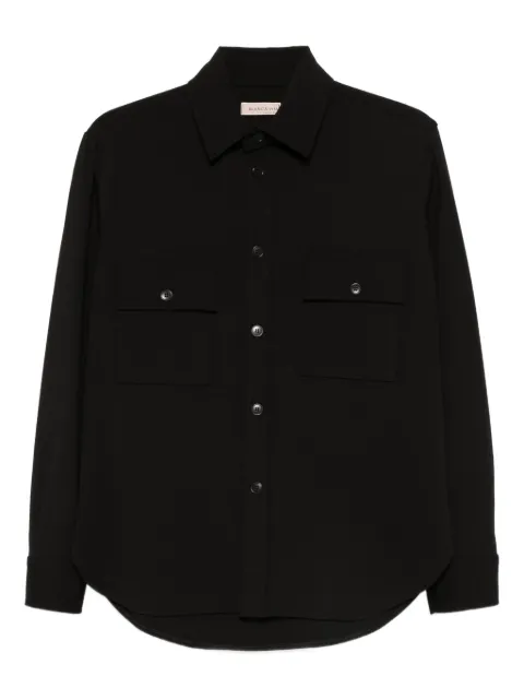 Blanca Vita chest-pockets shirt Black OLYMPIA5034