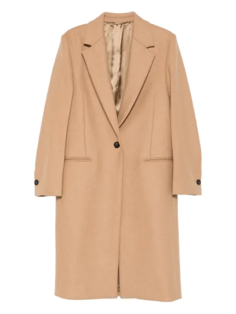 TOTEME single-breasted wool coat Brown 261WRO0198FB0005091