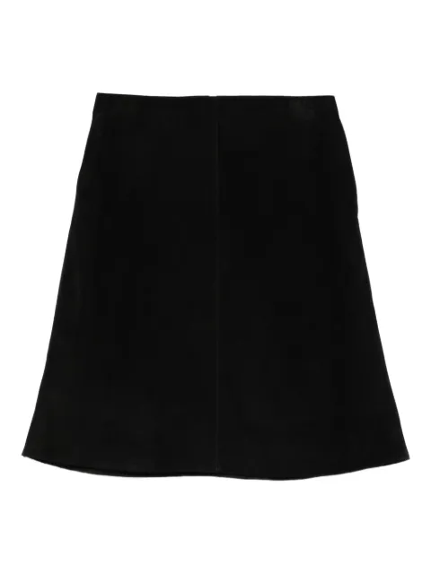 TOTEME suede mini skirt Black 261WRB4456LE0200001