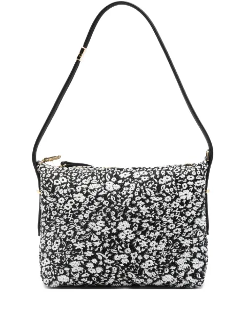 TOTEME Bevel floral shoulder bag Black 261WAL0090FB0227046