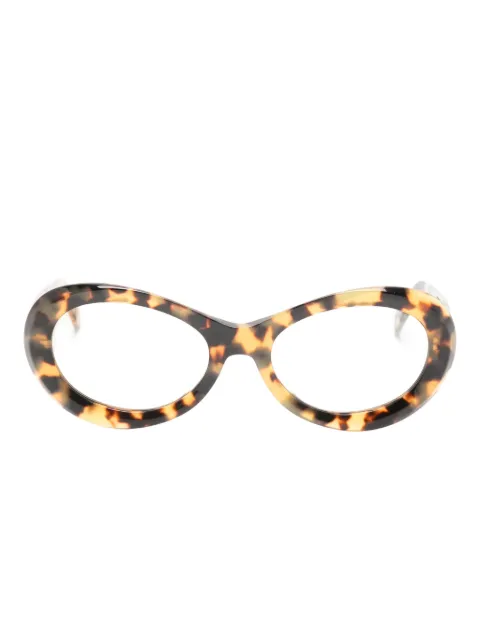 TOTEME logo-detail sunglasses Brown 232803900848
