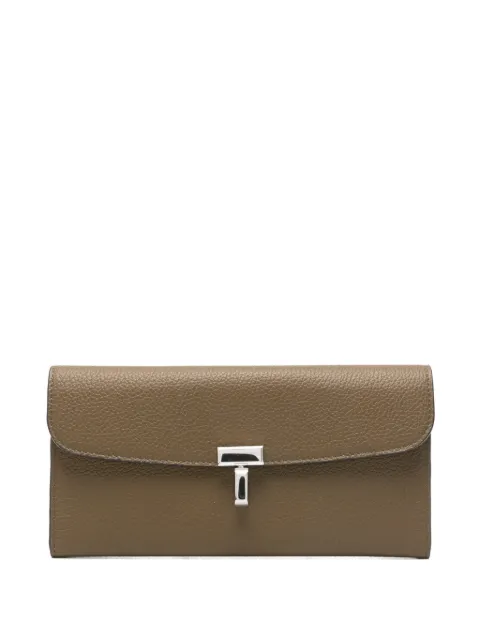 TOTEME T-lock leather wallet Brown 253WAM0041LE0030356