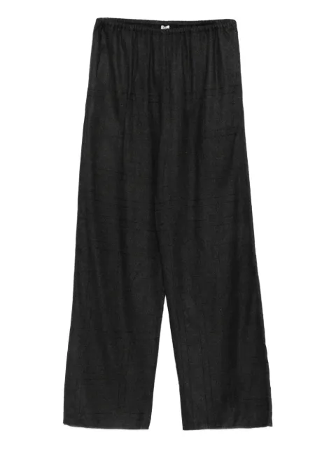 TOTEME monogram flannel trousers Grey 241WRB1101FB0080019