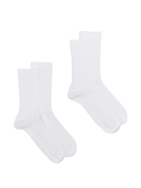 TOTEME ribbed crew socks (set of two) White 261WSS0007YA0236047