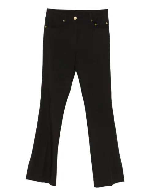 John Galliano Pre-Owned 1990s flared trousers Black HOLAGAL157