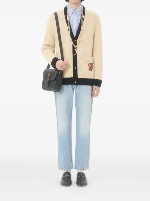 Valentino Garavani embroidered wool cardigan Neutrals VKA05TBBC