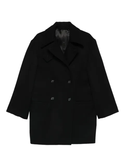 TOTEME Broad double-breasted peacoat Black 261WRO0272FB0562001