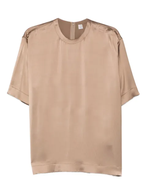 TOTEME round-neck T-shirt Brown 261WRT0629FB0546088