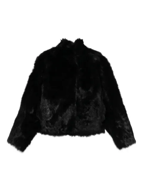 TOTEME silky shearling jacket Black 261WRO0276LE0198001