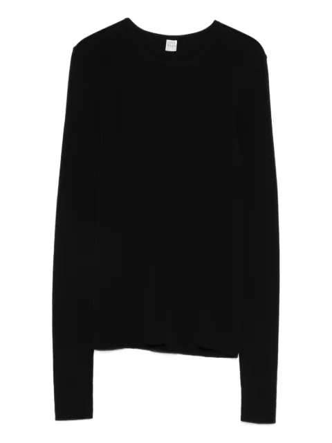 TOTEME compact cotton top Black 261WRT0491YA0172001