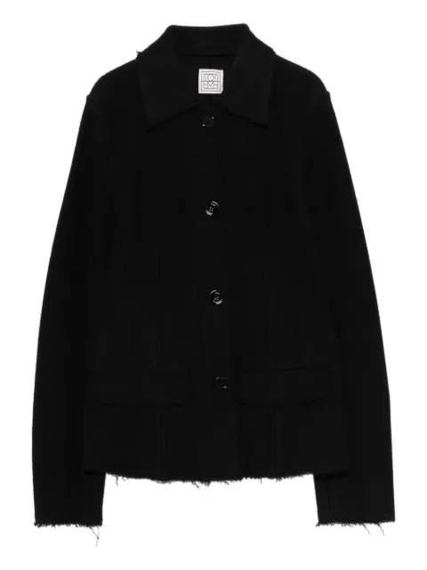 TOTEME raw hem jacket Black 261WRO0316FB0594001