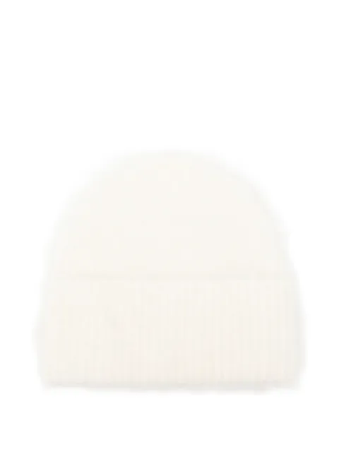 TOTEME knitted beanie hat Neutrals 244WSH1524YA0106116
