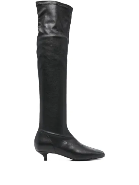 TOTEME nappa-leather knee-high boots Black 261WAS0267LE0193001