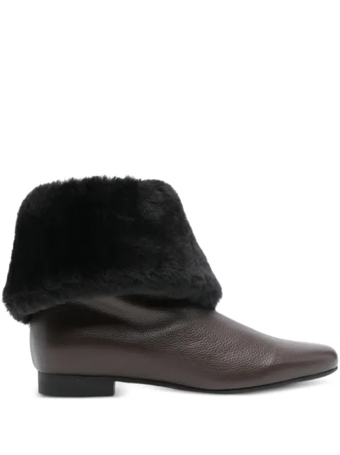 TOTEME shearling boots Brown 261WAS0264LE0051102