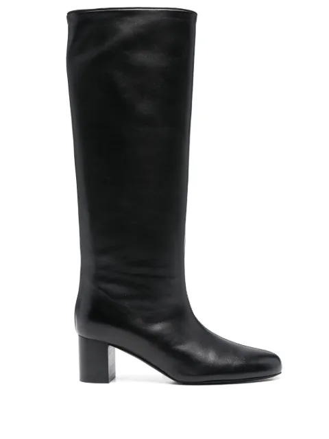 TOTEME Downtown nappa knee-high boots Black 261WAS0289LE0131001