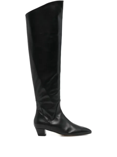 Aeyde 35mm Yonda leather boots Black YONDA