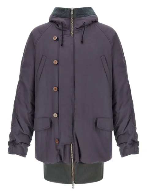 Magliano 3/4 Kenny hooded jacket Purple MGFW25CO012213226