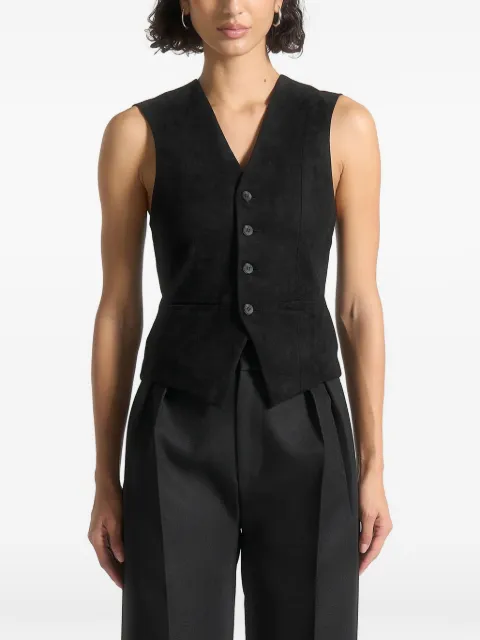 Manière De Voir Christine in black cinch waistcoat Black WMN4121