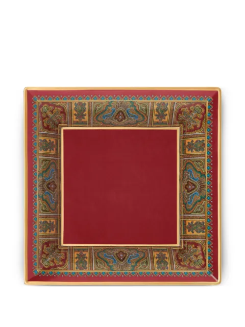 ETRO HOME paisley porcelain tray Red UHHE0002AY001