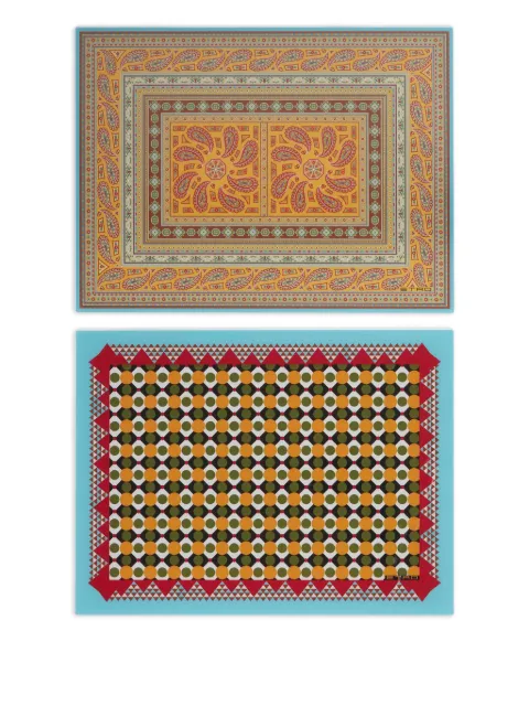 ETRO HOME patterned chargers (set of two) Yellow UHJD0004AX144