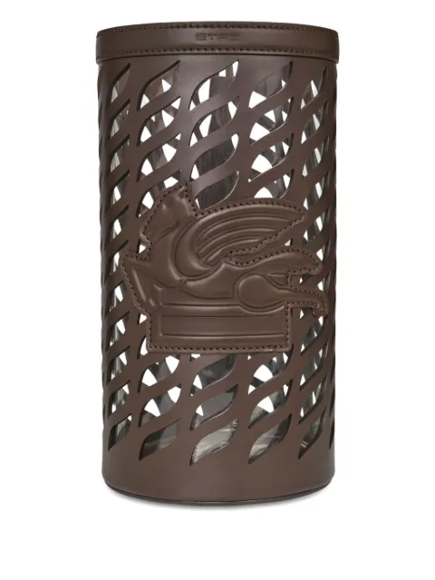 ETRO HOME cut-out leather vase (50cm x 21cm) Brown UHII0002AP241