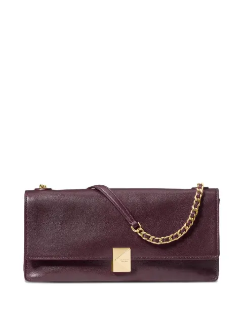 Kate Spade Deco Soft leather shoulder bag Purple KM263YCL