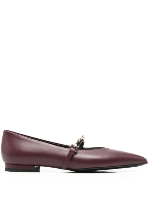Sergio Levantesi strap ballet flats Red VIRNA56