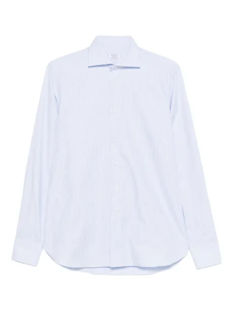 BORRIELLO NAPOLI striped cotton shirt Blue 21014