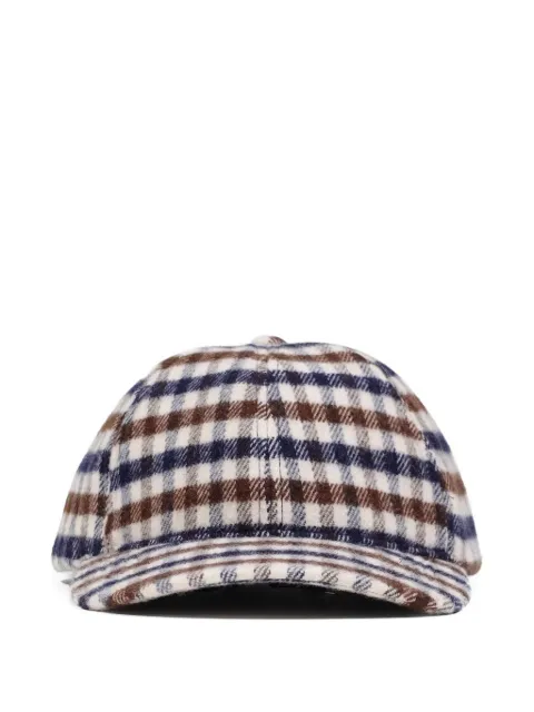 Aquascutum checked cap Neutrals AAA004CP00328
