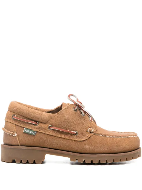 Sebago Acadia suede lace-up loafers Brown 74114CW