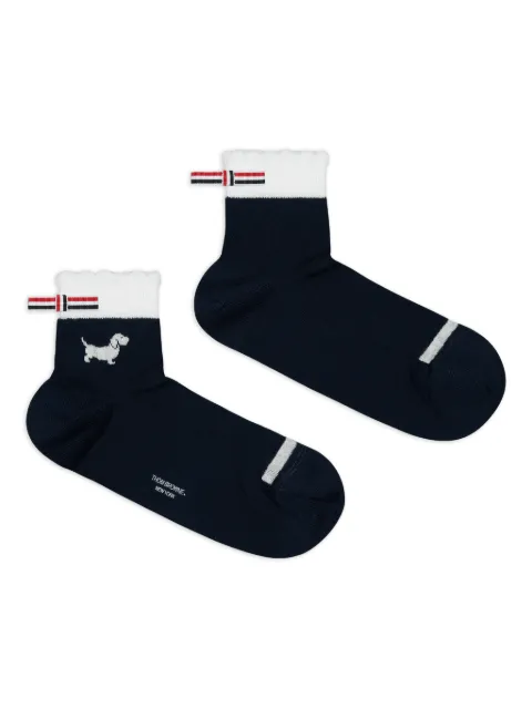 Thom Browne Hector-intarsia socks Blue FAS240AY3011