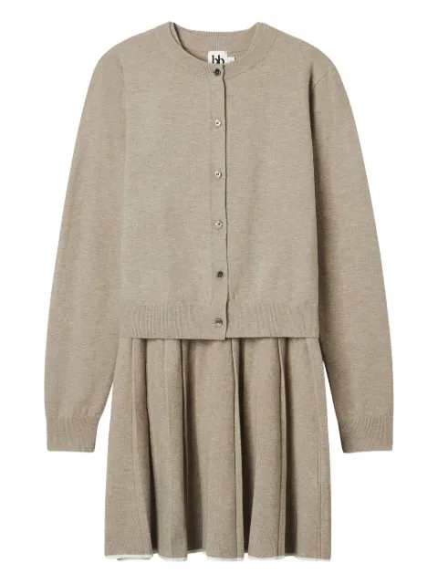 b+ab buttoned pleated all-in-one Neutrals 5F328AS