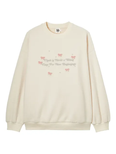 b+ab bow-embellished sweater Neutrals 5F514AS