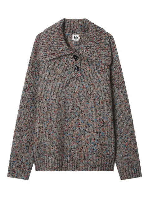 b+ab button high-neck sweater Brown 5F320AI
