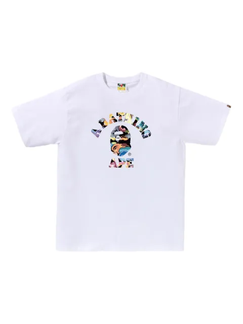 A BATHING APE® logo-graphic T-shirt White 001TEL801035M