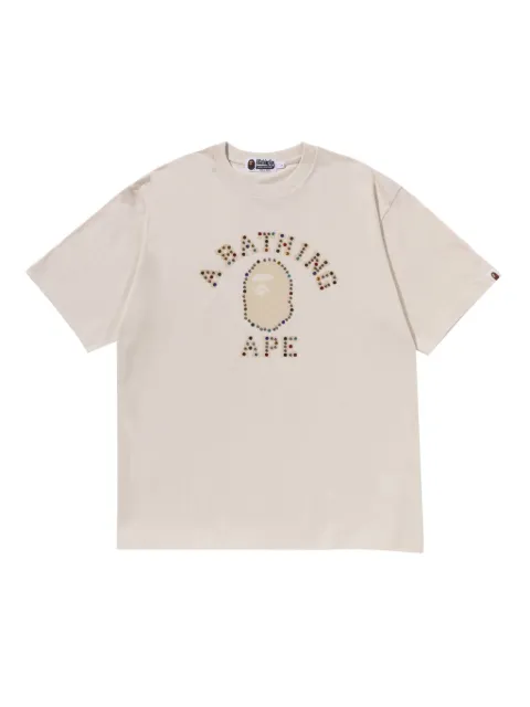 A BATHING APE® College Relaxed T-shirt Neutrals 0ZXTEM014091P