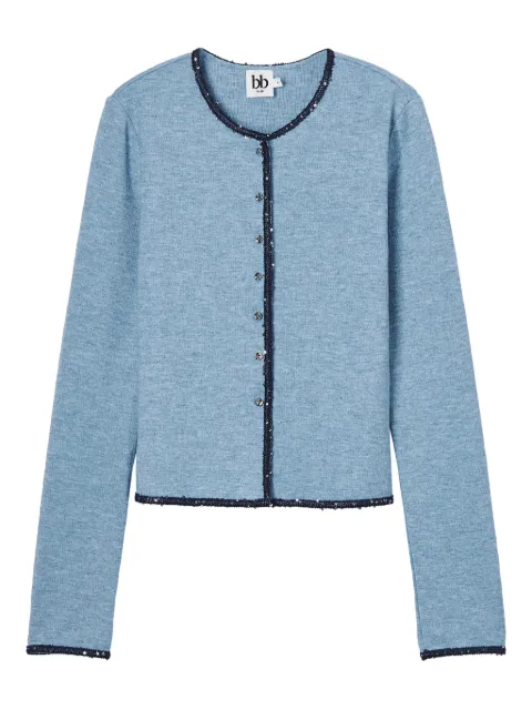 b+ab button-embellished cardigan Blue 5F637AS