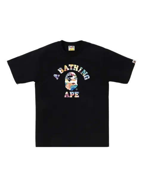 A BATHING APE® logo-graphic T-shirt Black 001TEL801035M